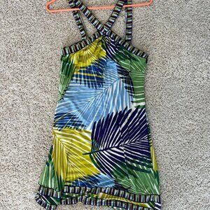 🌿 BCBG Tropical Vibes Strappy Sundress